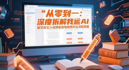 从零到一：深度拆解我运用AI撰写爽文小说挣取首笔稿费的全流程思路竹川轻创网-专注分享网络创业项目落地实操课程 – 全网首发_高质量创业项目输出竹川轻创网