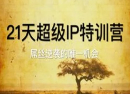 21天超级IP特训营，屌丝逆袭的唯一机会竹川轻创网-专注分享网络创业项目落地实操课程 – 全网首发_高质量创业项目输出竹川轻创网
